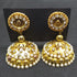 White & Gold Handmade Necklace & Earring Silk Thread Jewellery